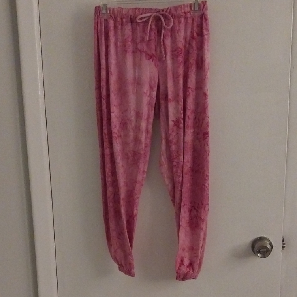 Pink Tie-Dye Women's Pants